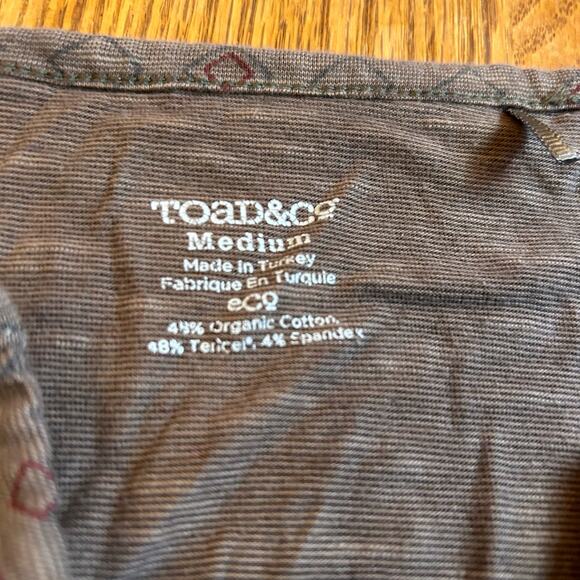 Toad&Co Tamaya Tunic Top Size Medium Eco Natural Organic Camp Stretch Casual - Picture 3 of 6